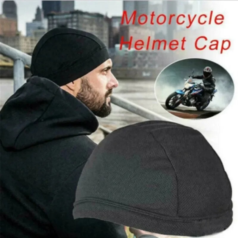 Skull Cap Helmet Liner - 通気性のある速乾性ヘルメットライナーキャップソフトビーニースカルキャップアンダーハット、オートバイ、自転車、サイクリングスポーツ用