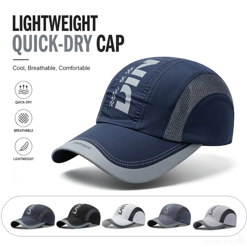 Running Cap Lightweight - 速乾性スポーツキャップ男性軽量ランニングハットソフト通気性メッシュスポーツ野球帽調節可能なアウトドア活動