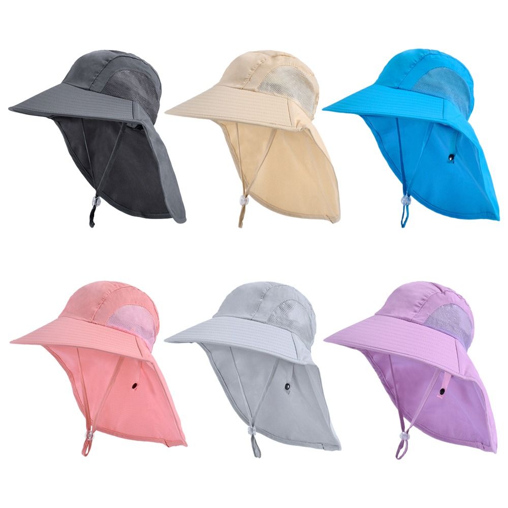 Sun Hat Wide Brim - 日焼け止め ボーイ ガール ビーチキャップ 子供用 バケットハット
