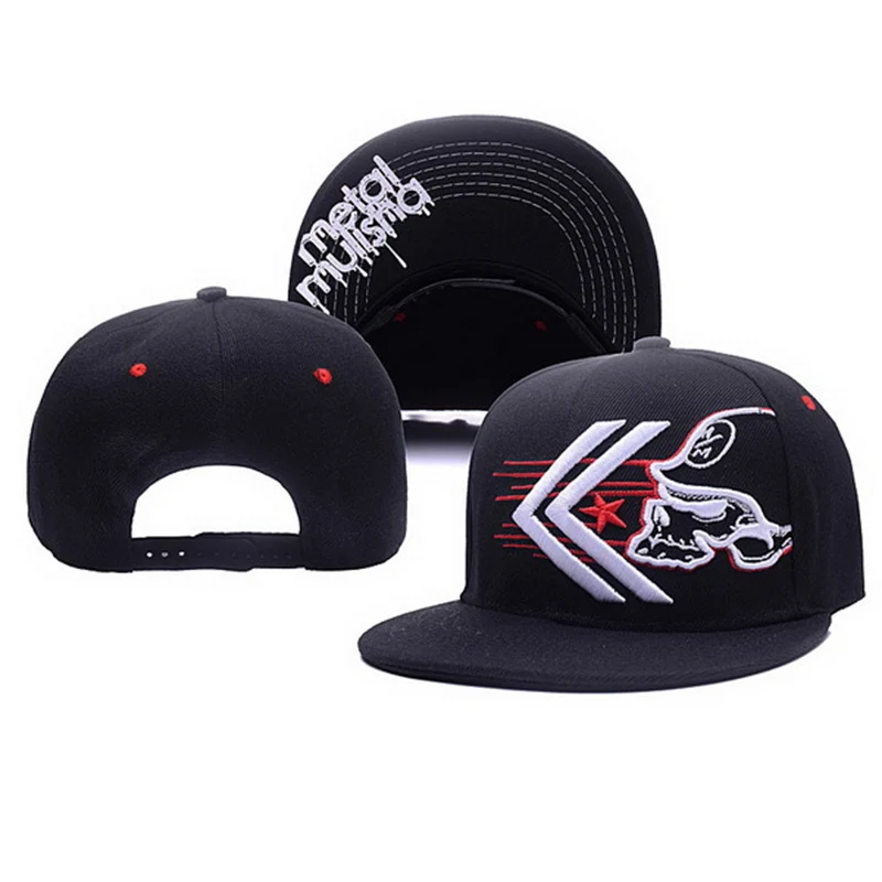 ユニセックススケルトン刺繍野球帽女性アウトドアスポーツフラッ - Snapback Hat Flat のレビューと価格