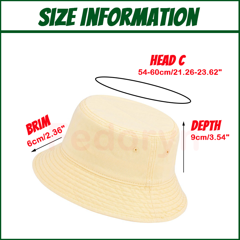 Fedoryn カスタマイズされた漁師の帽子 DIY デザイ - Bucket Hat Cotton のレビューと価格