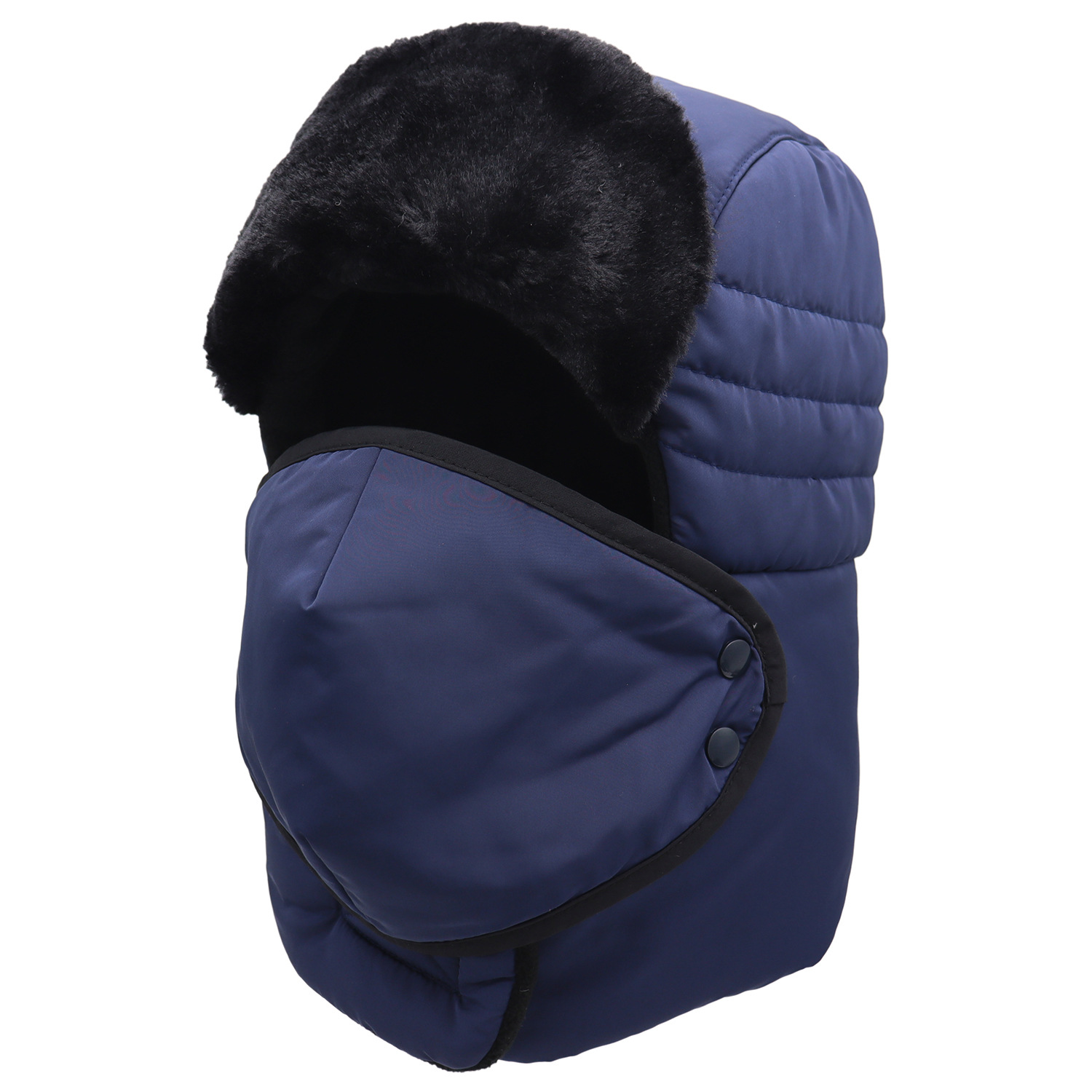 メンズ冬用トラッパーハット、フェイスカバーとイヤーフラップ付 - Trapper Hat Ear Flap のレビューと価格