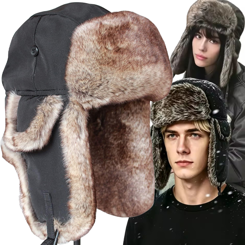 メンズ暖かい冬用トラッパーアビエイタートルーパーイヤーフラッ - Trapper Hat Ear Flap のレビューと価格