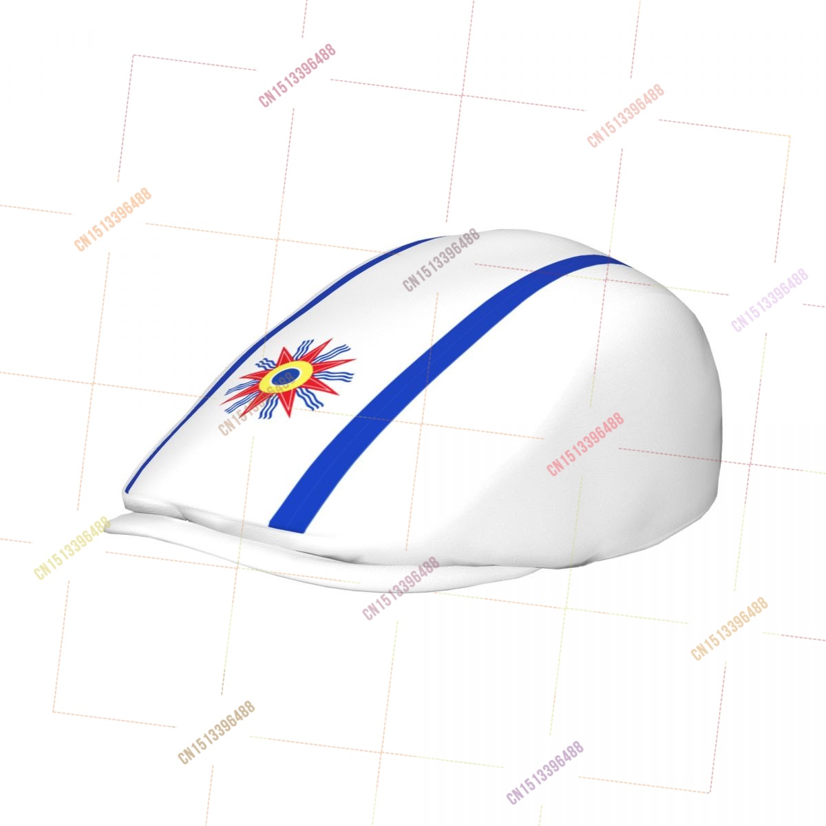カルデア旗柄 メンズ レディース フラット アイビーキャップ - Newsboy Cap Ivy のレビューと価格