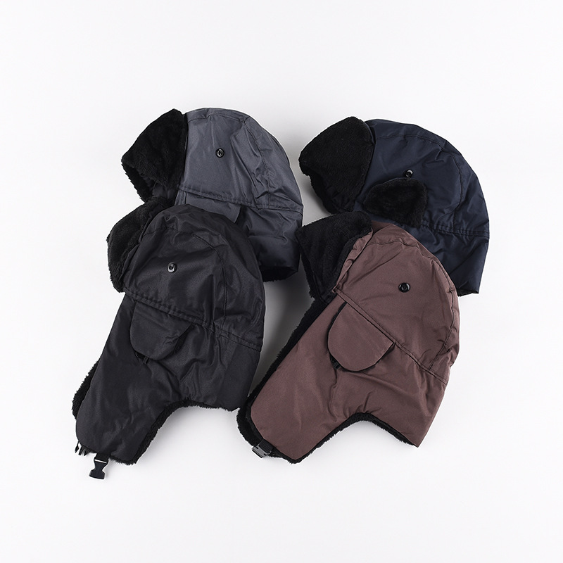 メンズ冬用防寒ウシャンカトラッパーハット、ロシア風イヤーフラ - Trapper Hat Ear Flap のレビューと価格