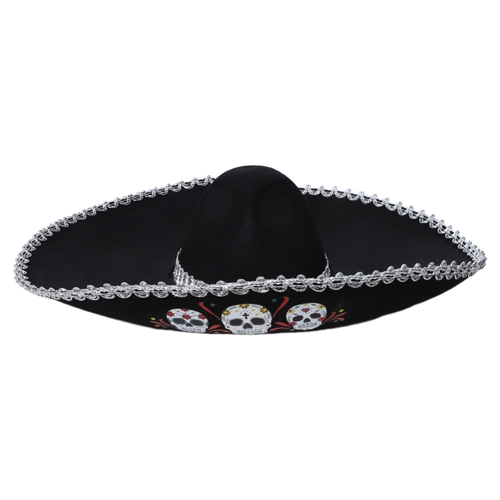 メキシコ風パーティー帽子 スカル柄 つば広 メタリックブレー - Sun Hat Wide Brim のレビューと価格