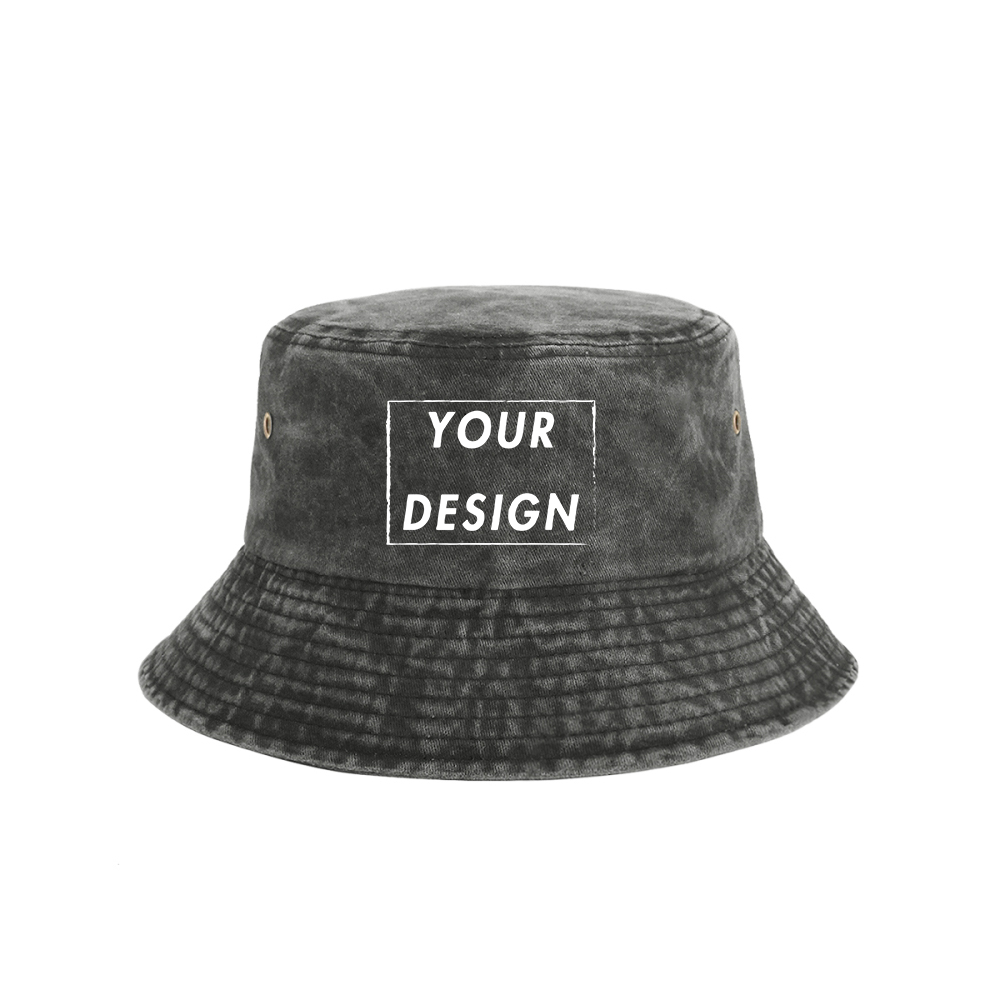 カスタムウォッシュ加工ヴィンテージバケットハット、パーソナラ - Bucket Hat Cotton のレビューと価格